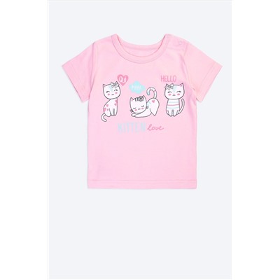 Хлопковая футболка для девочки Luneva